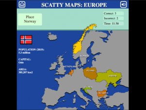 Scatty Maps: Europe - Screenshot